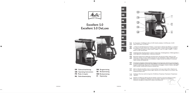 Image de la première page du manuel de l'appareil Excellent 5.0