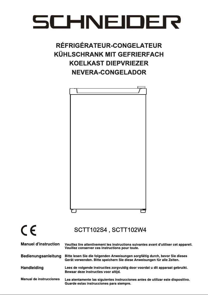 Image de la première page du manuel de l'appareil SCTT102S4