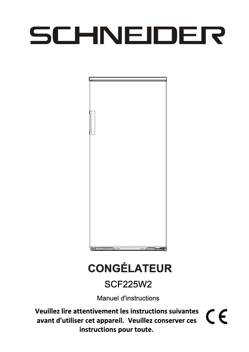 Page 1 de la notice Manuel utilisateur Schneider SCF225W2