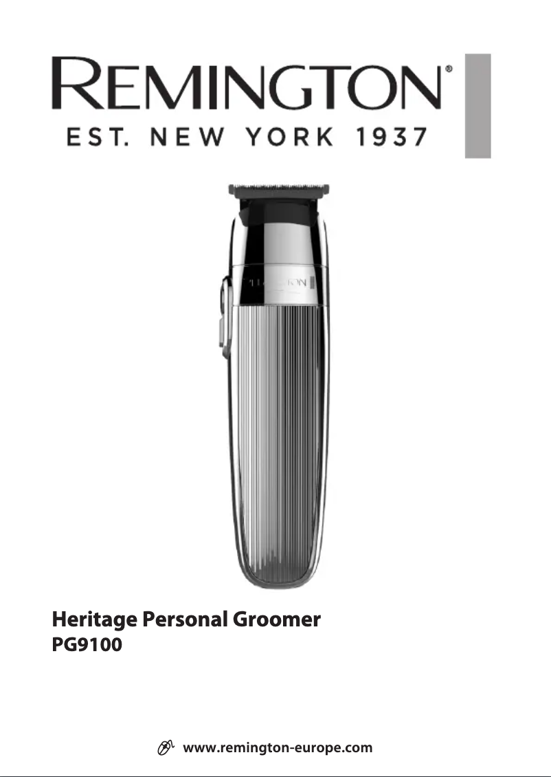 Image de la première page du manuel de l'appareil Heritage PG9100
