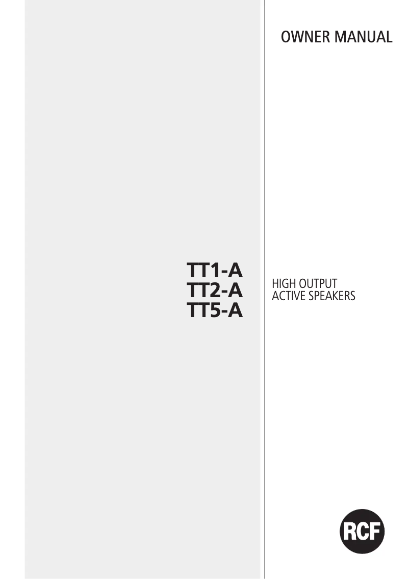 Image de la première page du manuel de l'appareil TT5-A