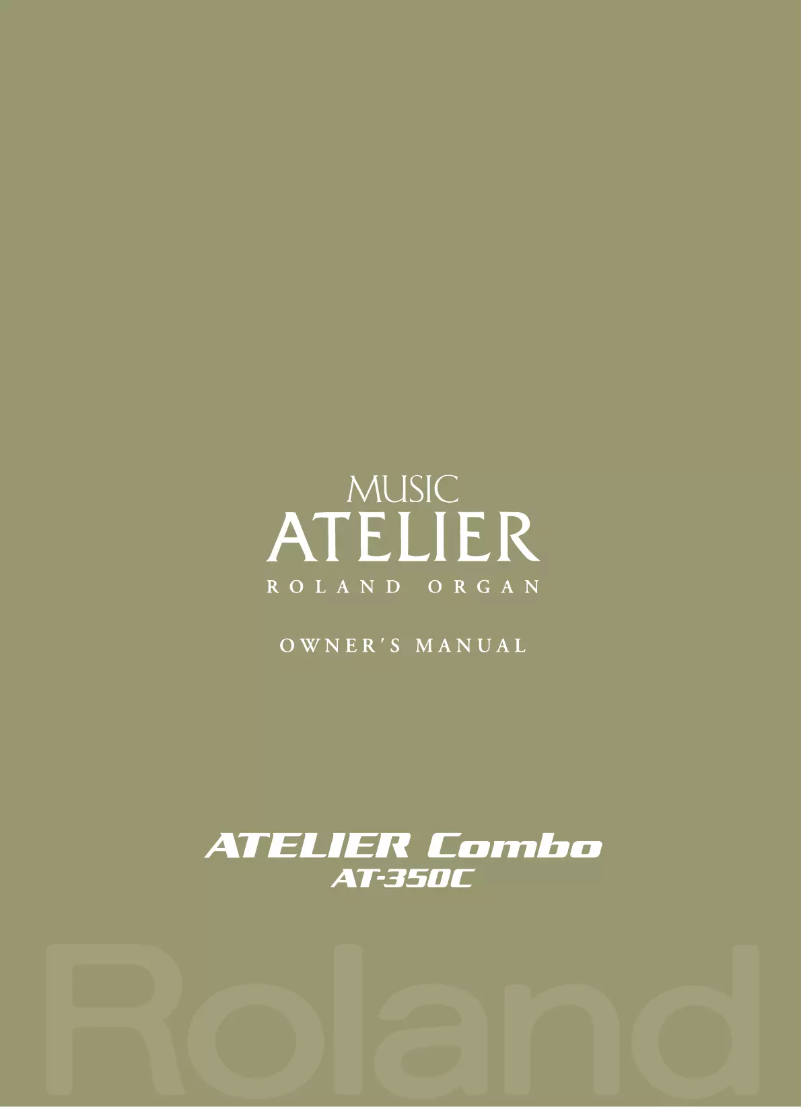 Image de la première page du manuel de l'appareil AT-350C