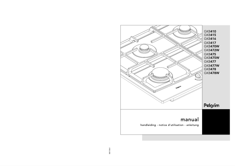 Page n°1 - Manuel utilisateur Pelgrim GKB 475 W