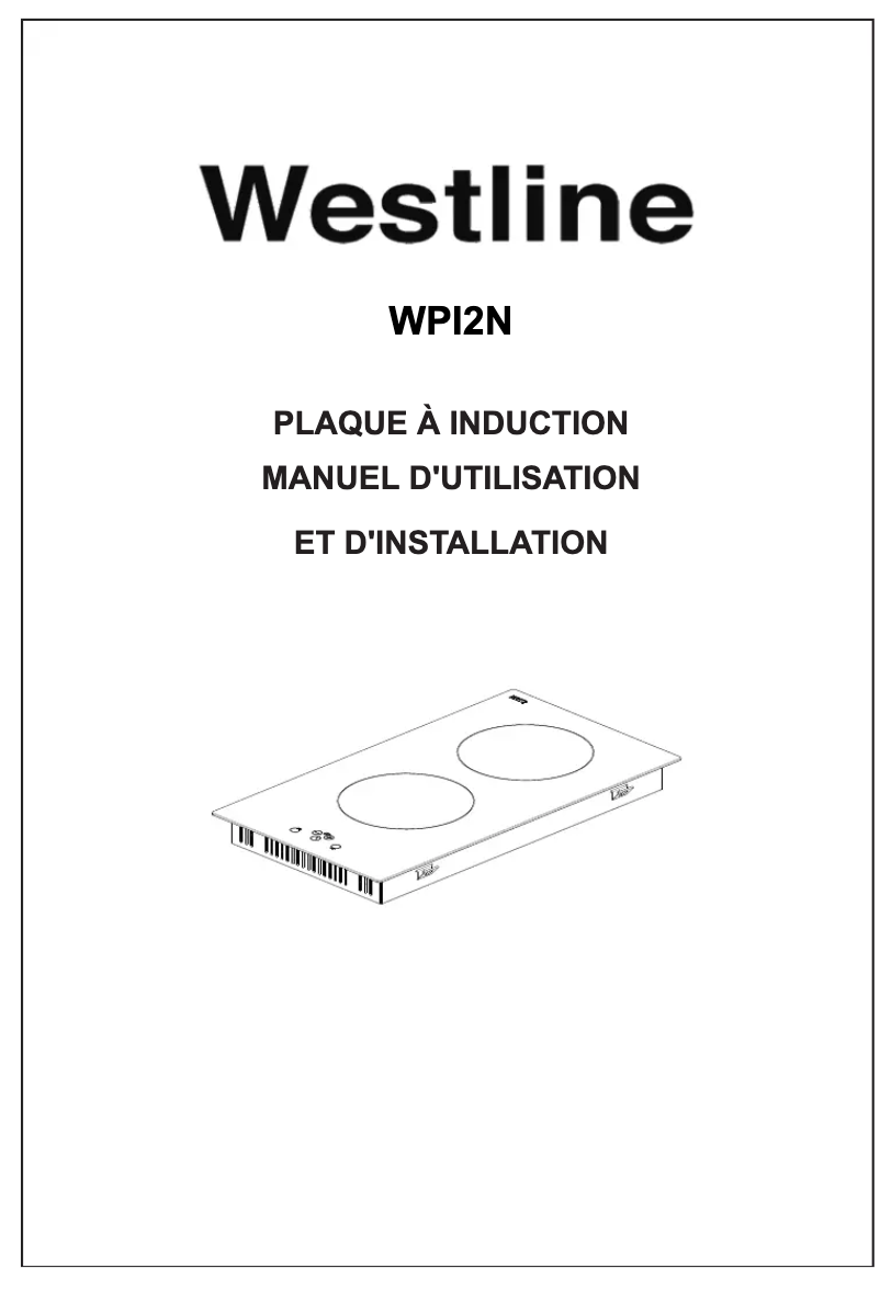 Page 1 de la notice Manuel utilisateur Westline WPI2N