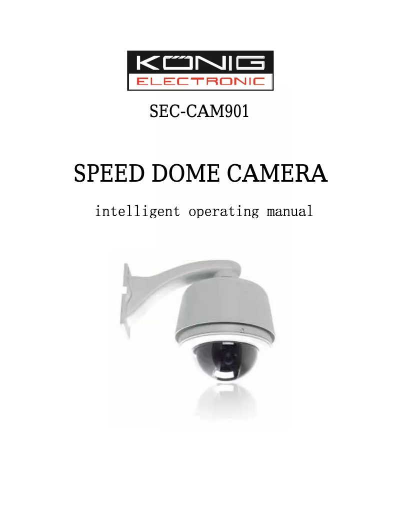 Page n°1 - Manuel utilisateur Konig SEC-CAM901