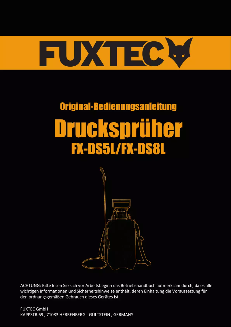 Page 1 de la notice Manuel utilisateur Fuxtec FX-DS5L