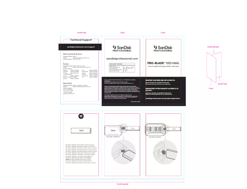 Página 1 del manual Manual de usuario Sandisk PRO-BLADE SSD MAG