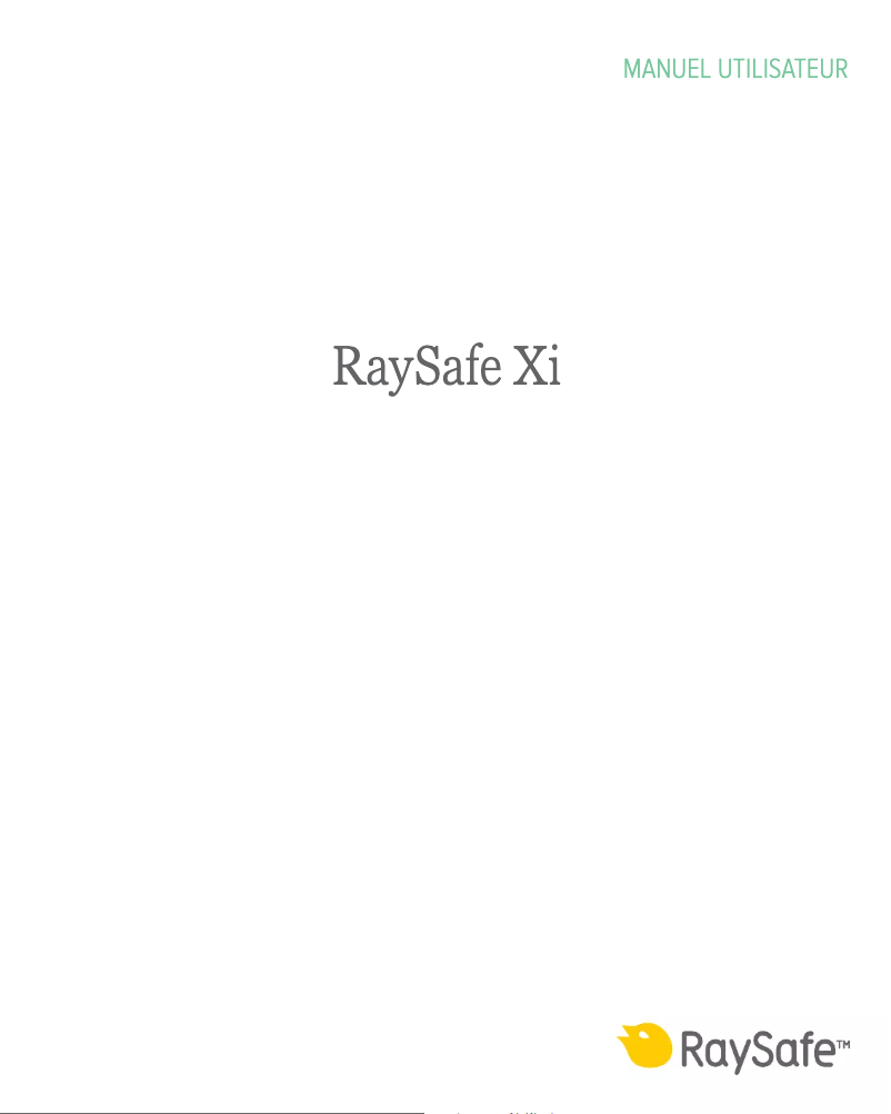 Page n°1 - Manuel utilisateur RaySafe Xi