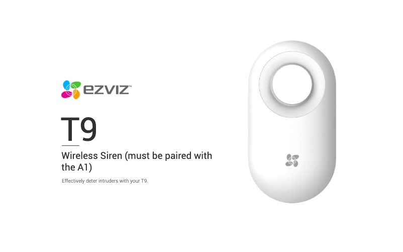 Page 1 de la notice Fiche technique EZVIZ T9