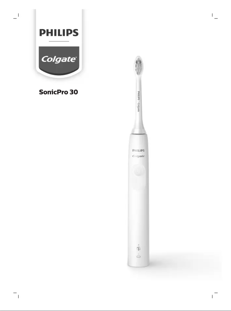 Page 1 de la notice Manuel utilisateur Philips Colgate SonicPro 30 PC0815