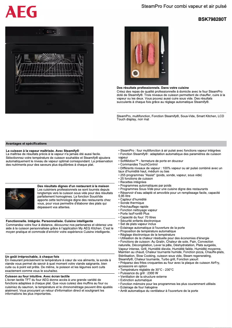 Imagen de la primera página del manual del dispositivo BSK798280T