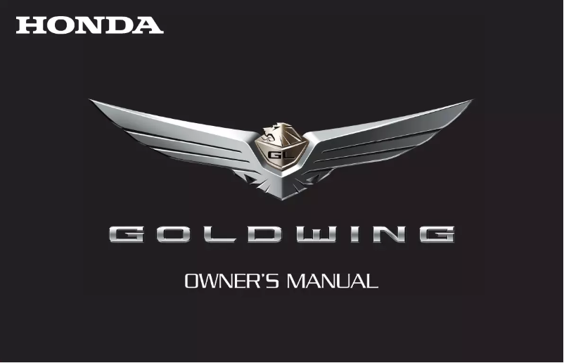 Imagen de la primera página del manual del dispositivo Goldwing GL1800 (2018)