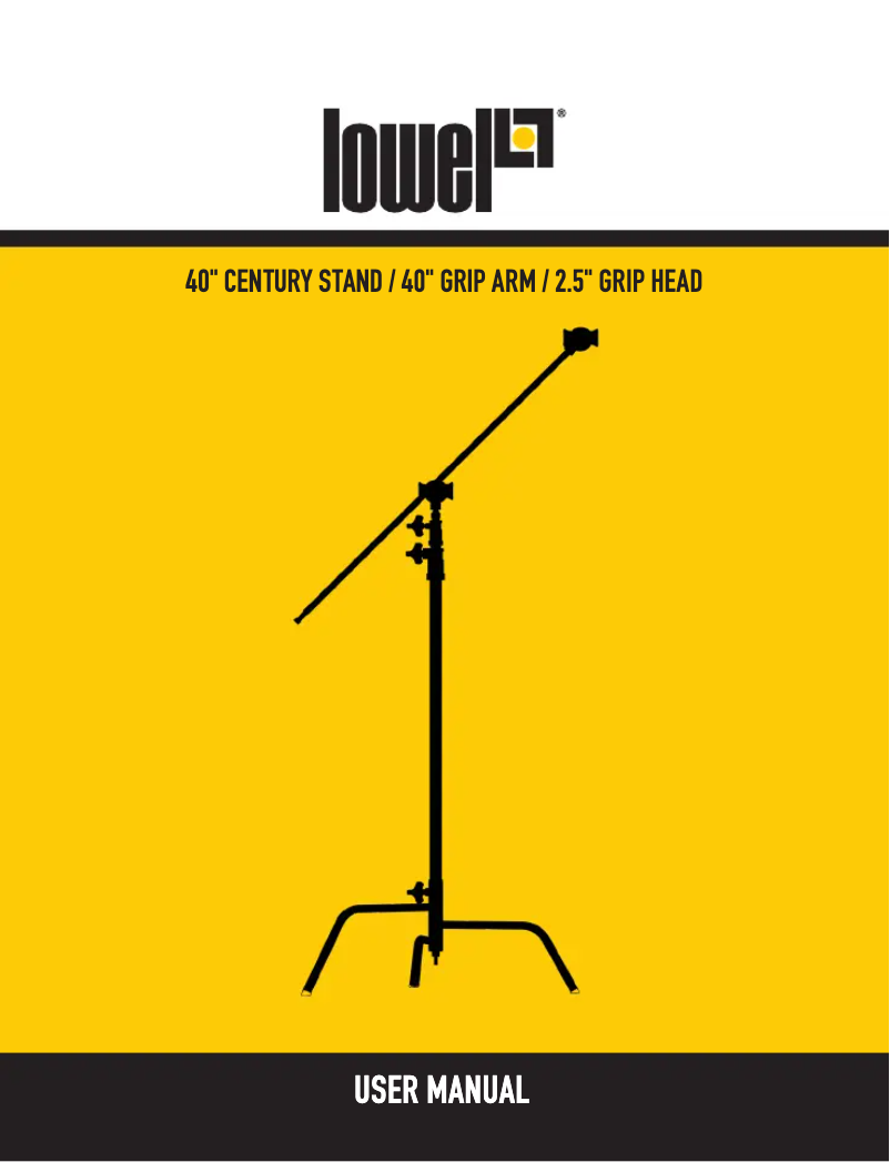 Page n°1 - Manuel utilisateur Lowel CGH-25B