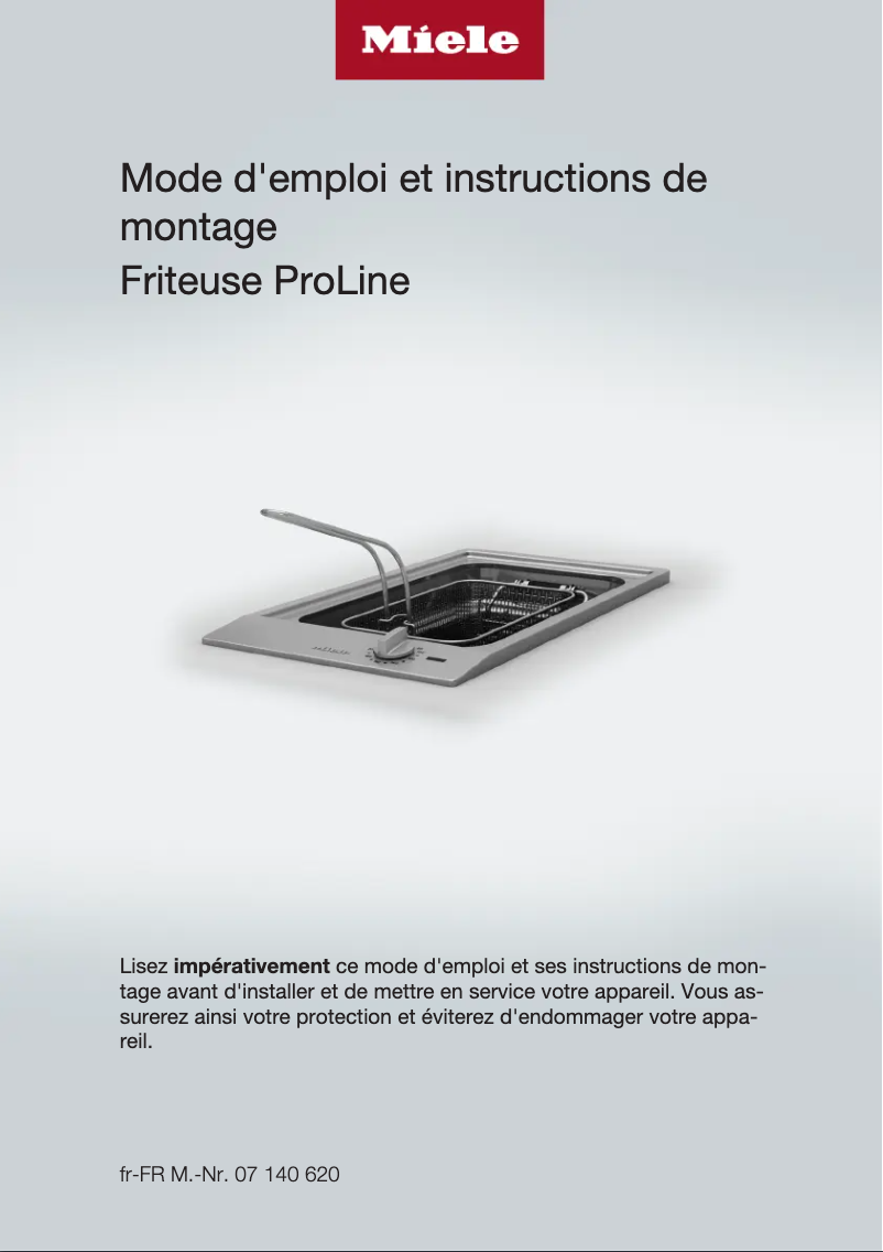 Page 1 de la notice Fiche technique Miele CS 1411 F