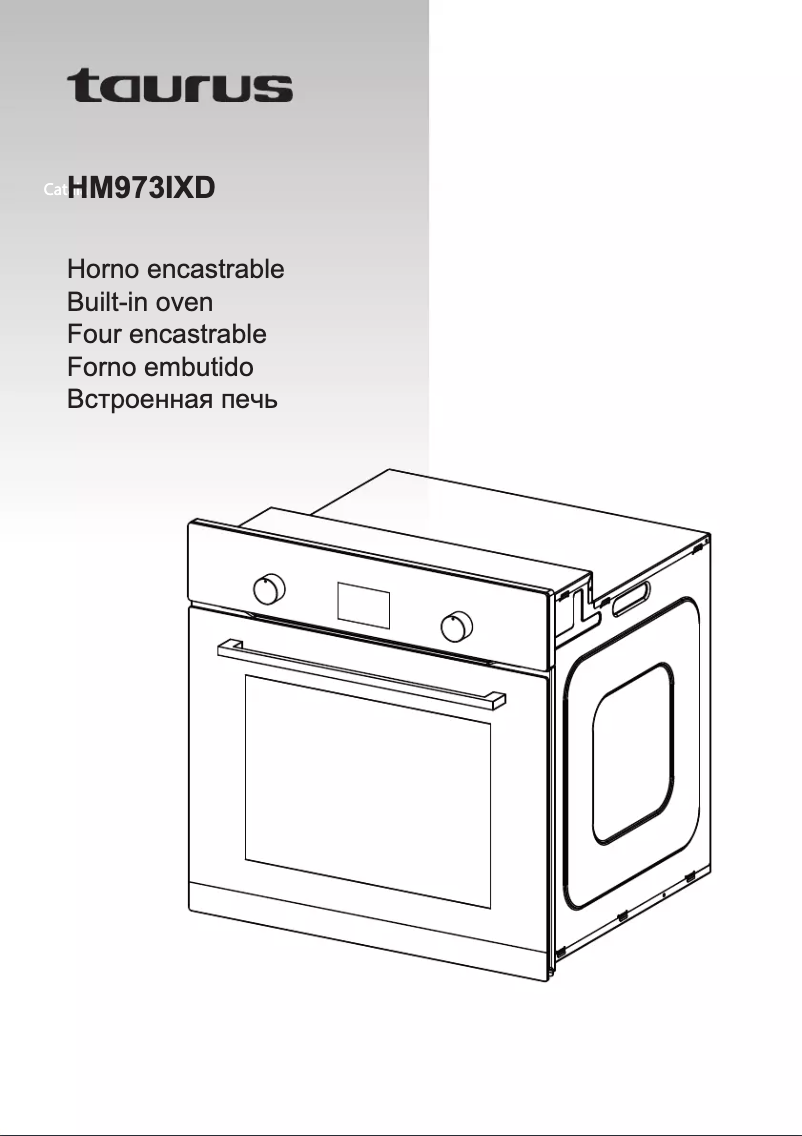 Image de la première page du manuel de l'appareil HM973IXD