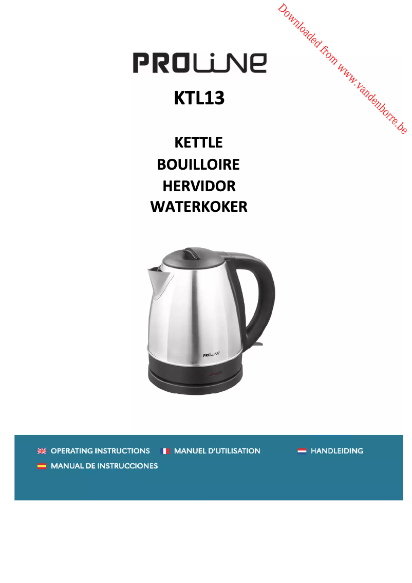 Image de la première page du manuel de l'appareil KTL13