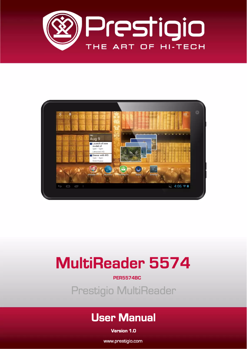 Image de la première page du manuel de l'appareil MultiReader 5574