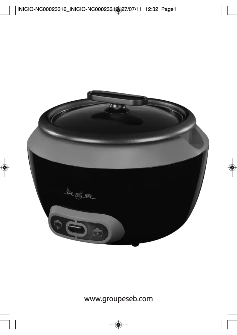 Page 1 de la notice Manuel utilisateur Moulinex Inicio MK1508