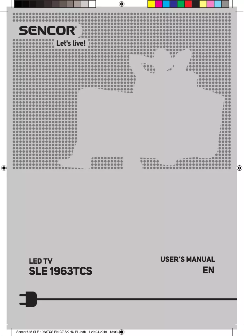 Page 1 de la notice Manuel utilisateur Sencor SLE 1963TCS