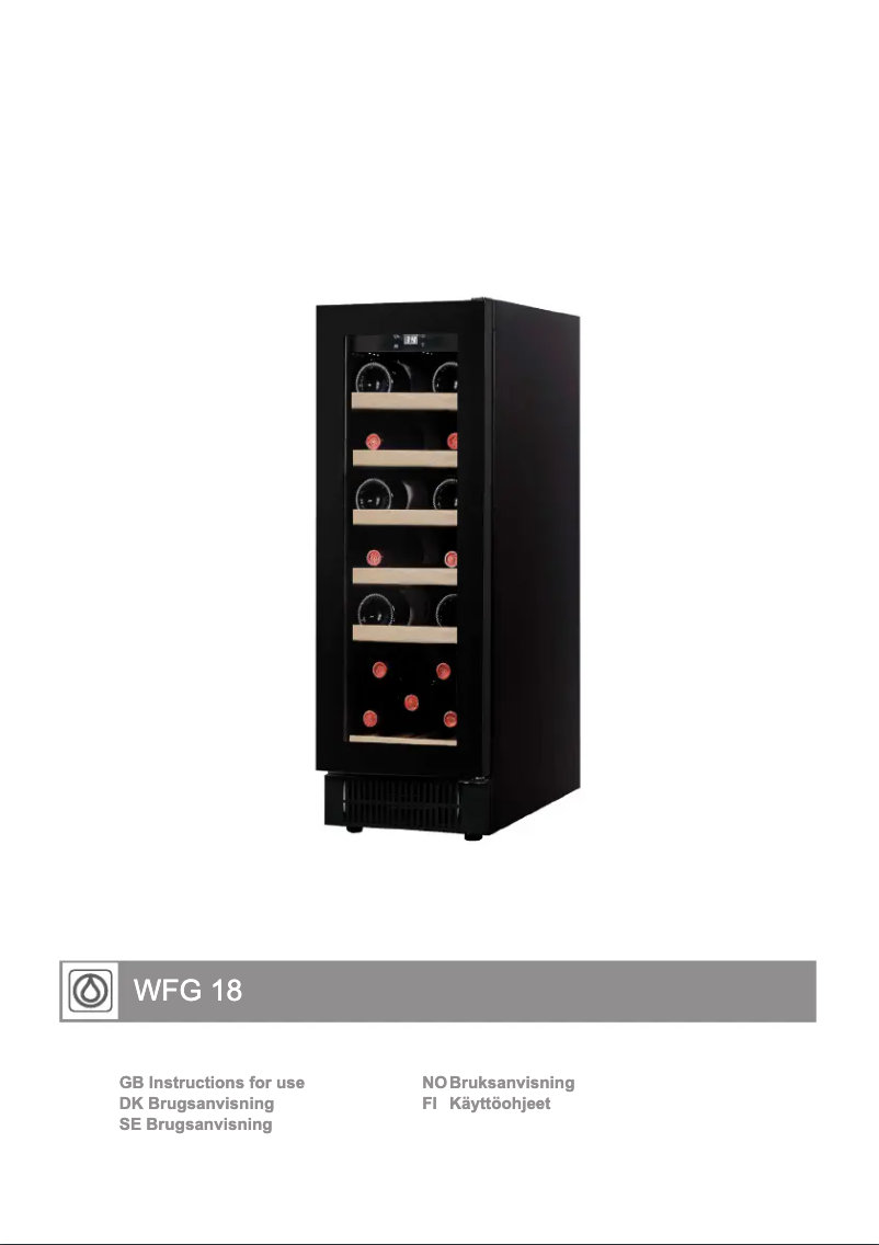 Image de la première page du manuel de l'appareil WFG 18