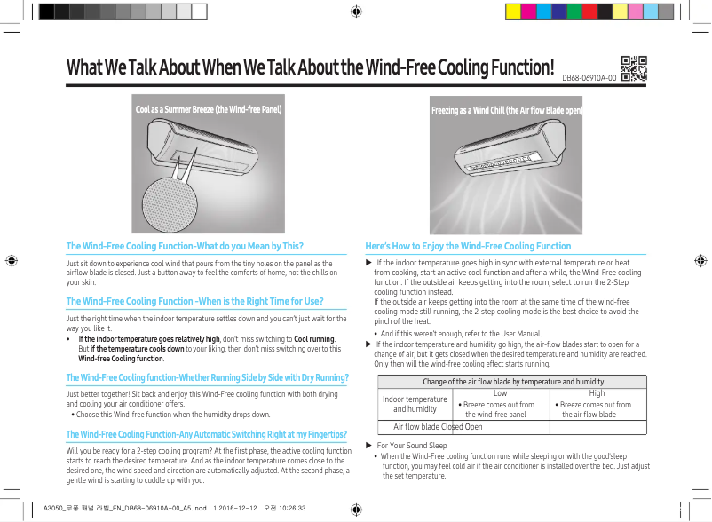 Page 1 de la notice Guide d'installation Samsung AR24NVPXAWKNCB