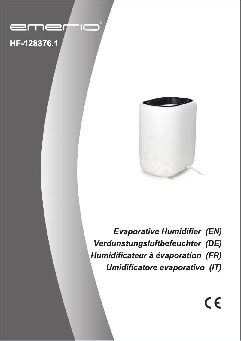 Page 1 de la notice Manuel utilisateur Emerio HF-128376