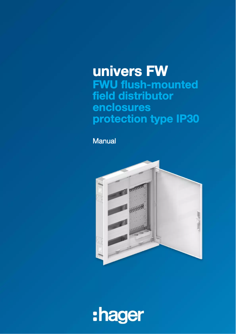 Page n°1 - Manuel utilisateur Hager FWU43D