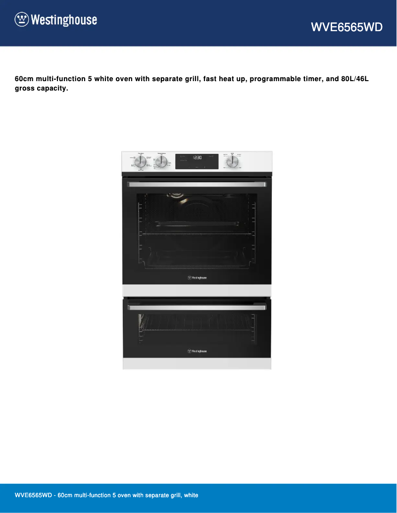 Image de la première page du manuel de l'appareil WVE6565WD