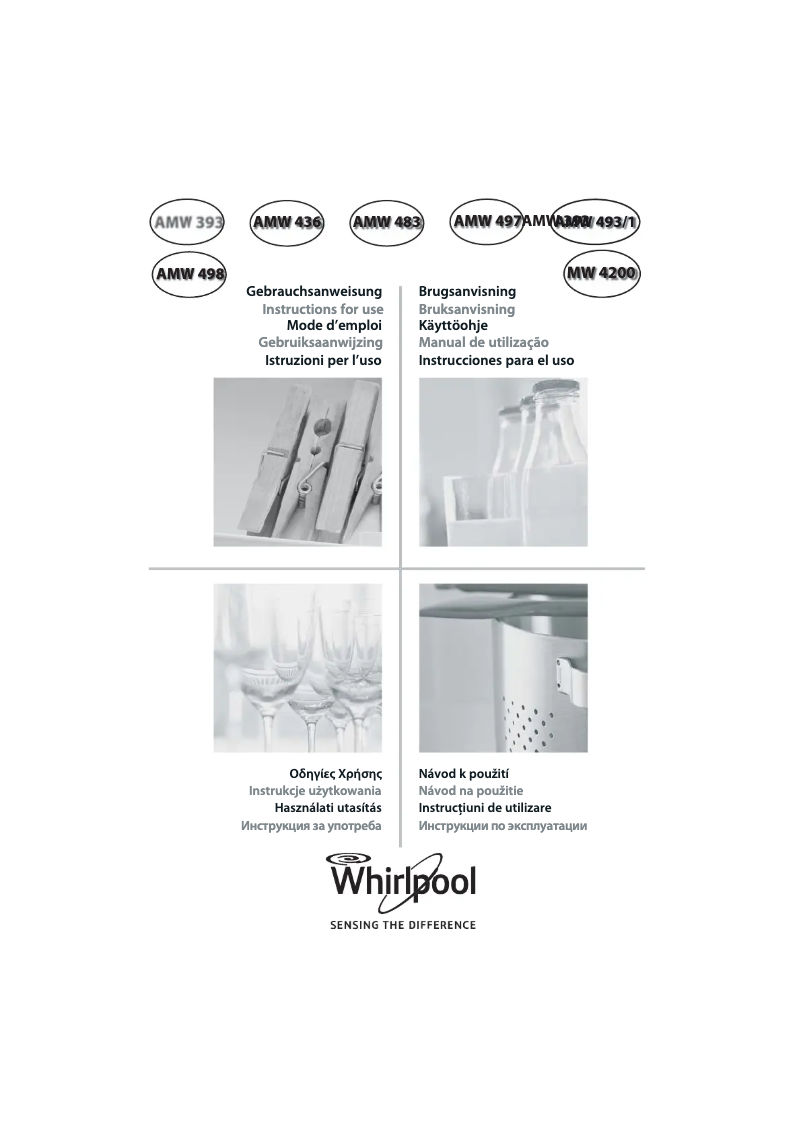 Page 1 de la notice Manuel utilisateur Whirlpool AMW 422