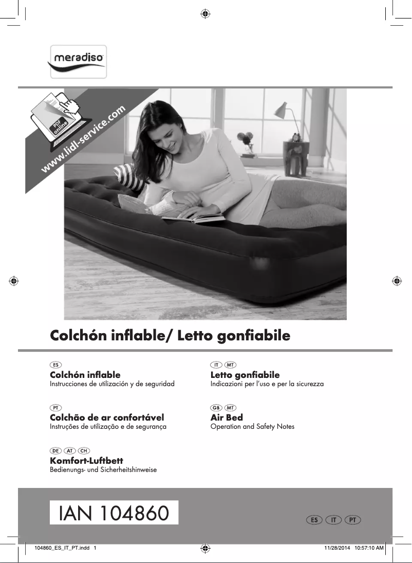 Page 1 de la notice Manuel utilisateur Meradiso IAN 104860