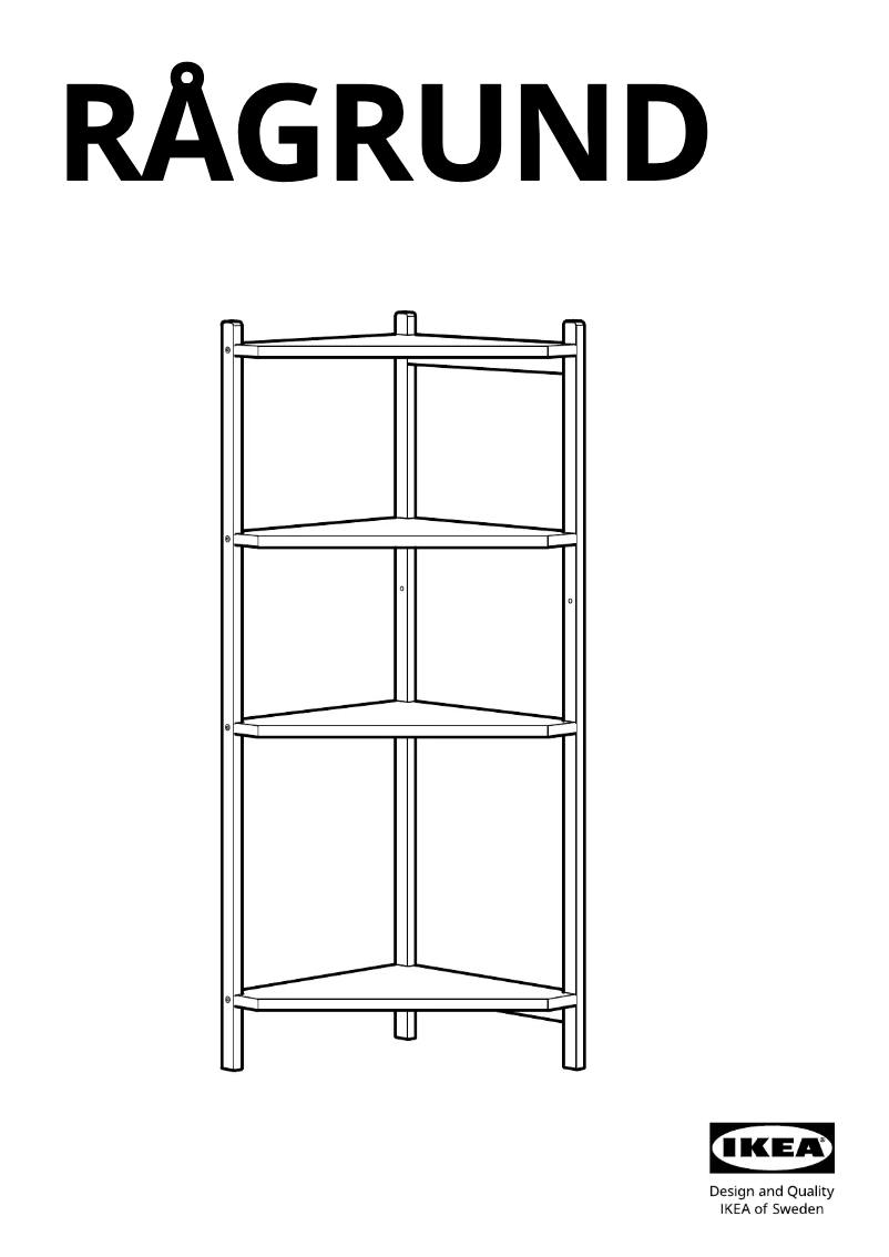 Image de la première page du manuel de l'appareil RÅGRUND 202.530.82
