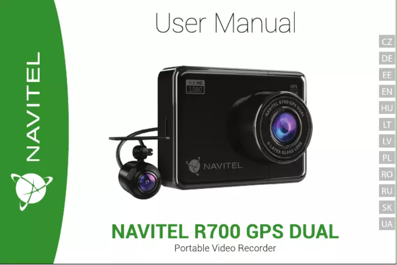 Page 1 of the manual User Manual Navitel R700 GPS DUAL