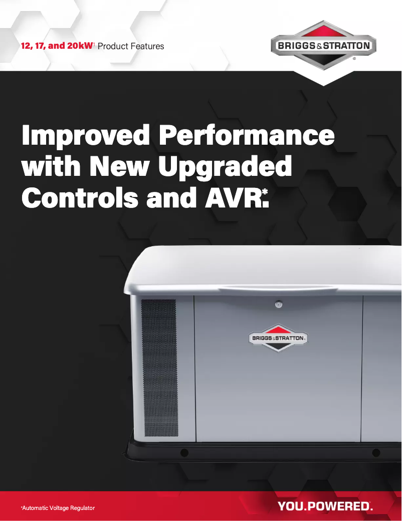 Page 1 de la notice Mode d'emploi Briggs & Stratton 17kW Standby Generator