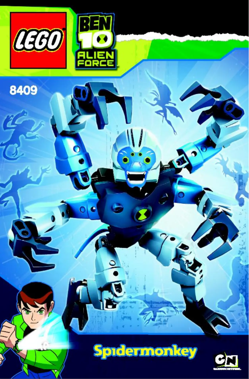 Page 1 de la notice Consignes visuelles Lego Ben 10 8409