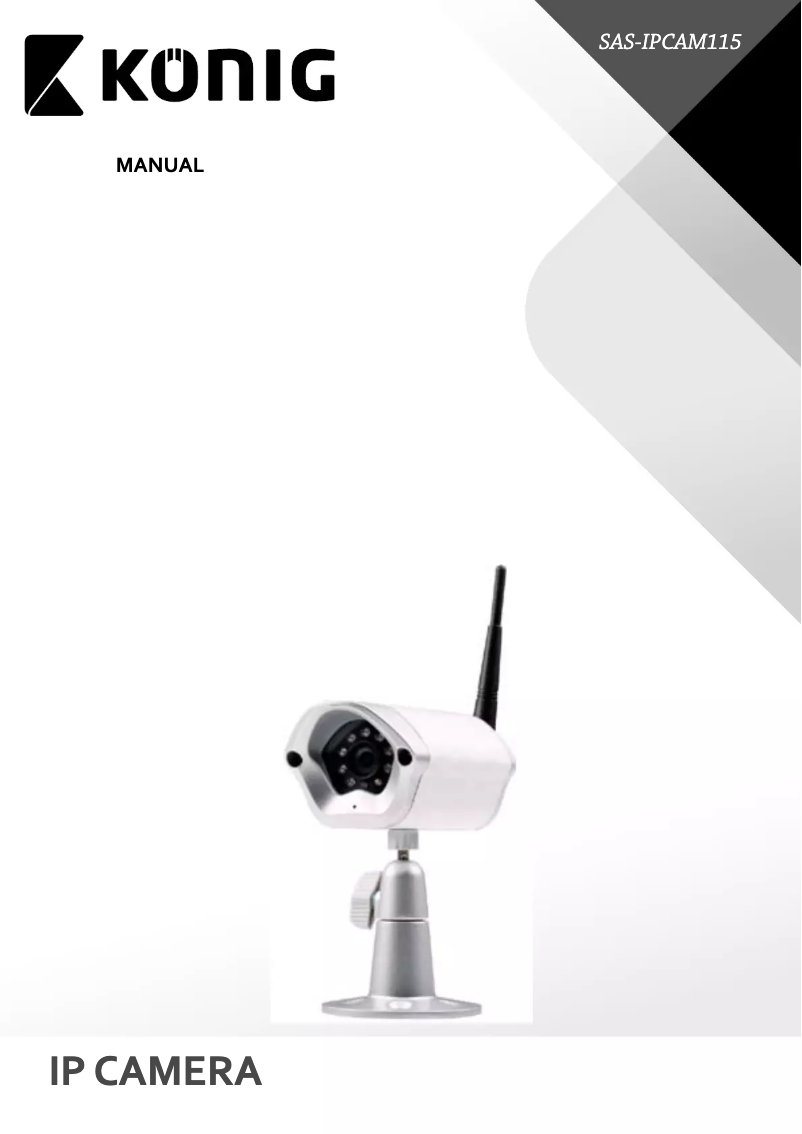 Page n°1 - Manuel utilisateur Konig SAS-IPCAM115