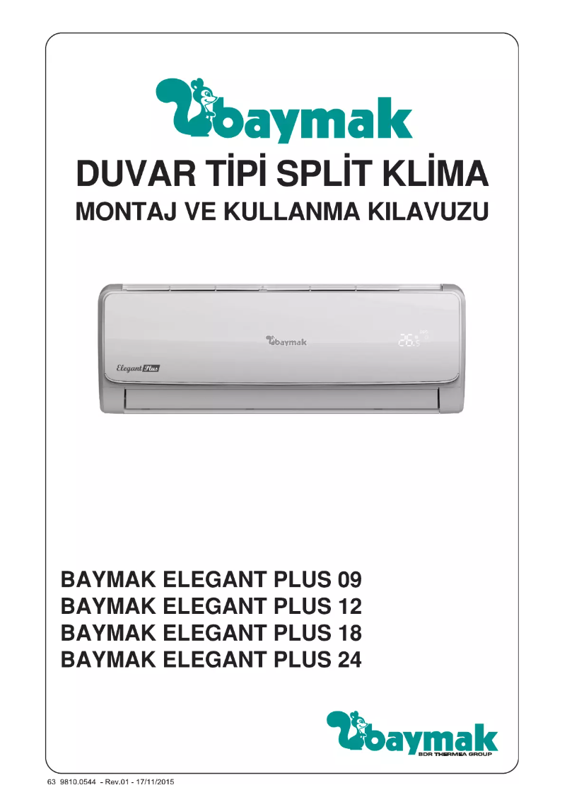 Imagen de la primera página del manual del dispositivo Elegant Plus 12 R32