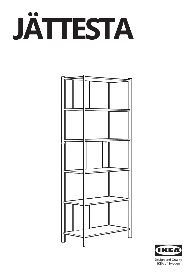 Página 1 del manual Manual de usuario Ikea JÄTTESTA 105.388.49