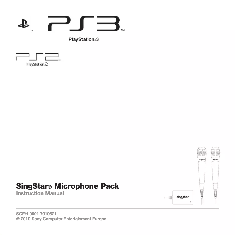 Page 1 de la notice Manuel utilisateur Sony PS2 SingStar