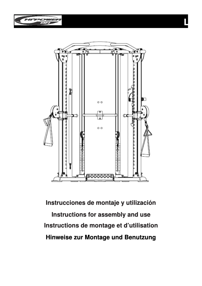 Page 1 de la notice Manuel utilisateur BH Fitness L370
