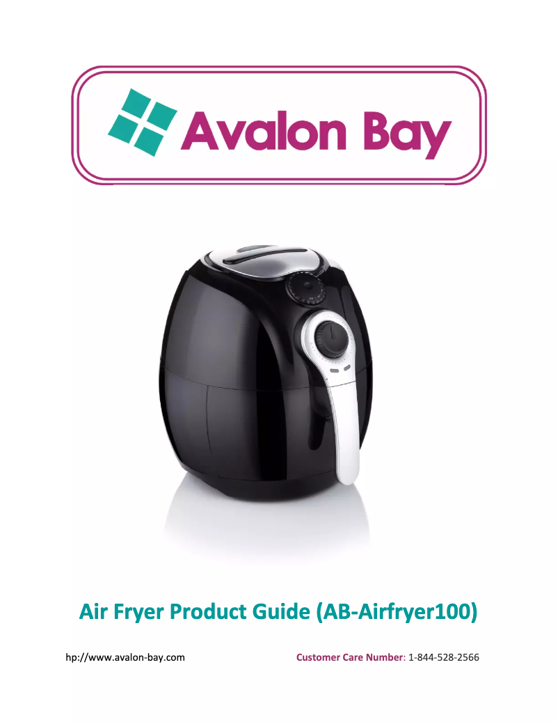 Page 1 de la notice Manuel utilisateur Avalon Bay AB-Airfryer100
