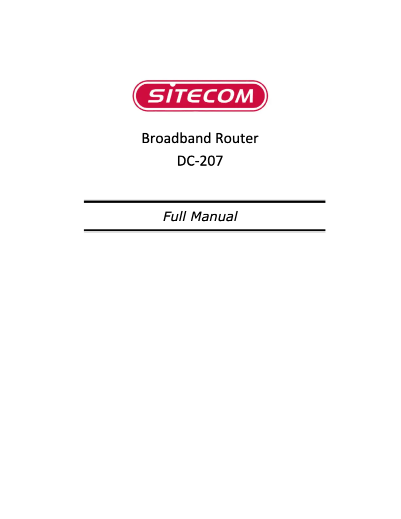 Image de la première page du manuel de l'appareil DC-207