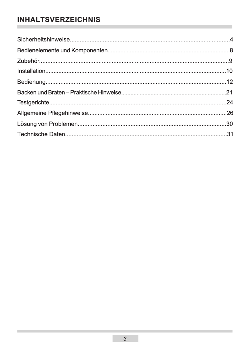 Page n°1 - Manuel utilisateur Amica KBO 43211 M