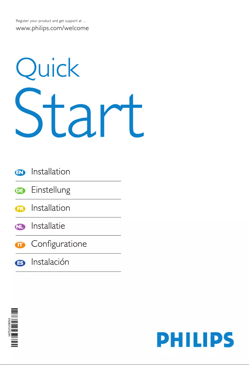 First page image of the manual for 32PFL7623D