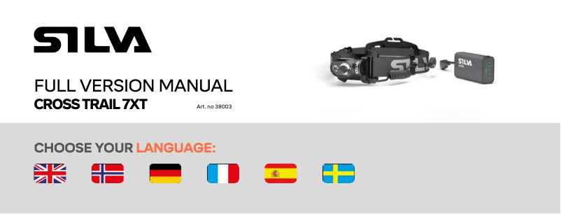 Page n°1 - Manuel utilisateur Silva Trail Speed 7XT