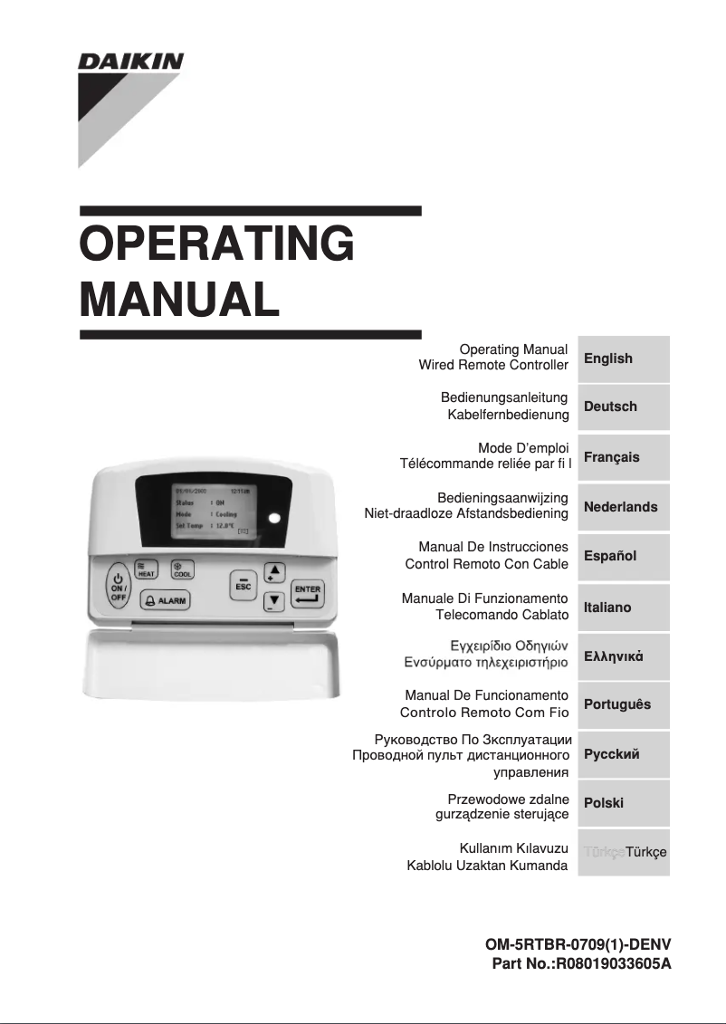 Image de la première page du manuel de l'appareil UATYQ700MCY17