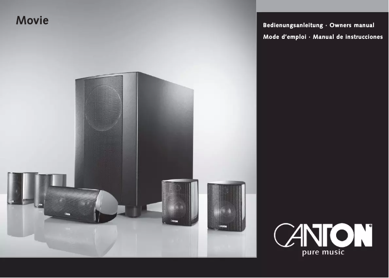 Página 1 del manual Manual de usuario Canton Movie 120 MX