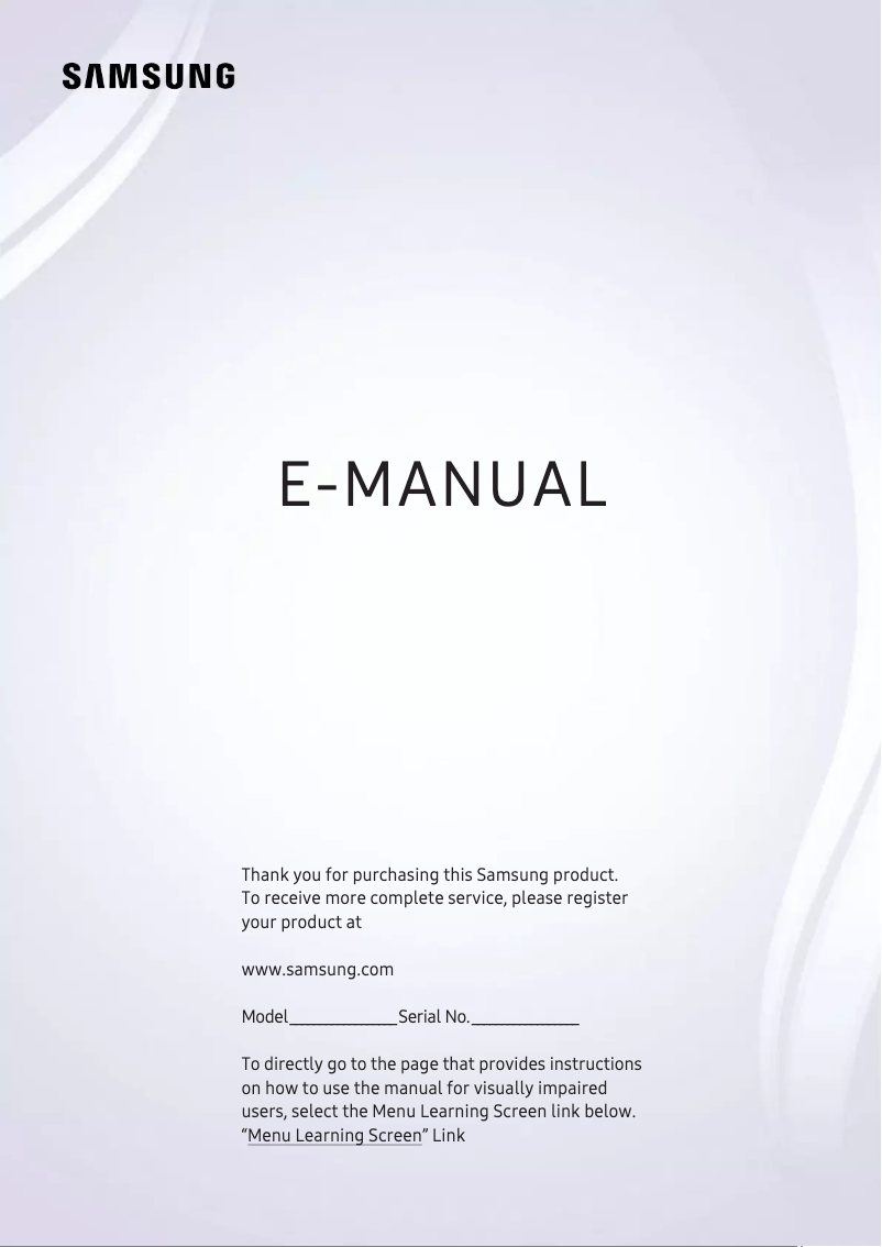 Page 1 de la notice Manuel utilisateur Samsung QA75Q900RBG