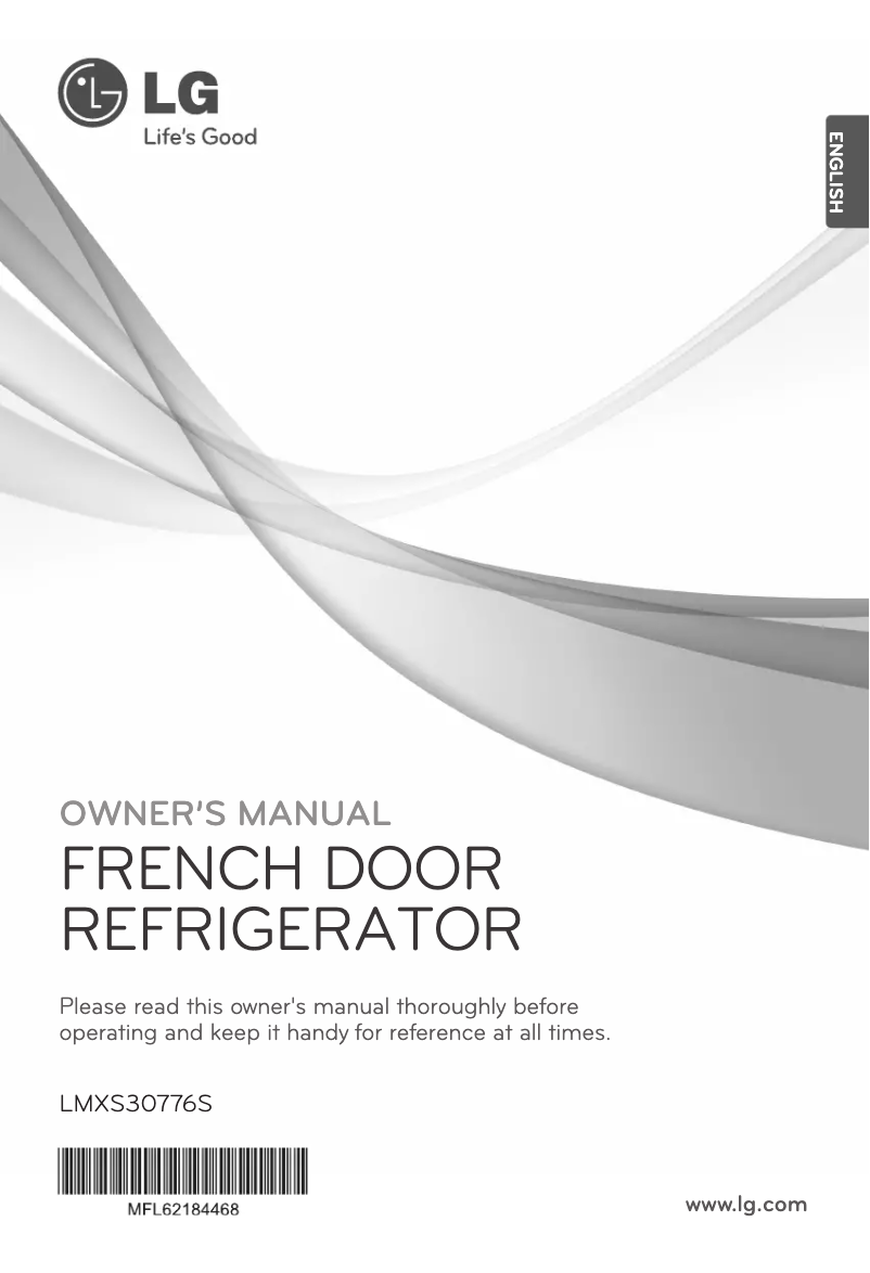 Page 1 de la notice Manuel utilisateur LG LMXS30776