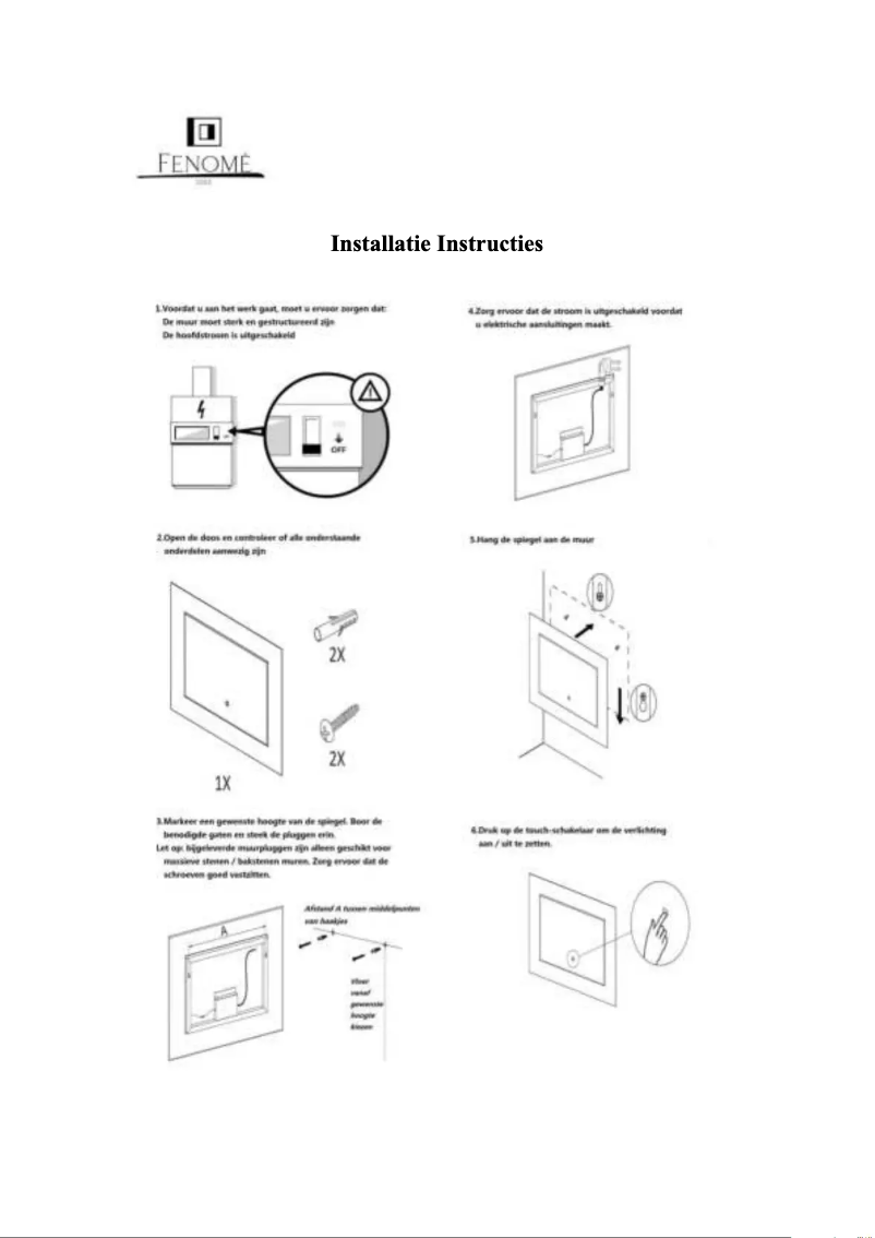 Page n°1 - Manuel utilisateur Fenomé New York