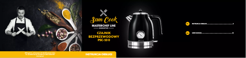 Page n°1 - Manuel utilisateur Sam Cook PSC-100